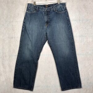 Lucky Brand Jeans Mens 38x30 181 Relaxed Straight Blue Good Medium Wash Denim